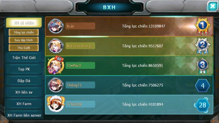 MÃ : #TTS5220 - S1822 - TOP28 - V5 - DRAK HOOH HOOH LUGIA MES