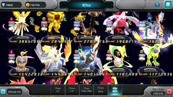 MÃ : #TTS5229 - S538 - TOP 11 - V14 - 3K5 SÁCH - 50K KC - HOOH DYNAMAX HOOPA BÁ CHỦ LUGIA CỘNG HƯỞNG RAYQUAZA BC UNVOA WB NHIỀU PET HT