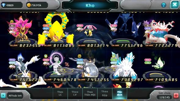 MÃ : #TTS5229 - S538 - TOP 11 - V14 - 3K5 SÁCH - 50K KC - HOOH DYNAMAX HOOPA BÁ CHỦ LUGIA CỘNG HƯỞNG RAYQUAZA BC UNVOA WB NHIỀU PET HT