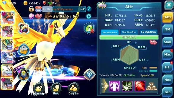 MÃ : #TTS5229 - S538 - TOP 11 - V14 - 3K5 SÁCH - 50K KC - HOOH DYNAMAX HOOPA BÁ CHỦ LUGIA CỘNG HƯỞNG RAYQUAZA BC UNVOA WB NHIỀU PET HT