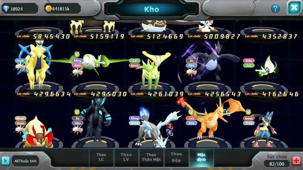 MÃ : #TTS5227 - S1216 - V5 - 18K9 KC - HOOH CỘNG HƯỞNG DYNAMAX UNVOA QVLD BC LUGIA BC QVBC BÁ CHỦ NHIỀU PET HT
