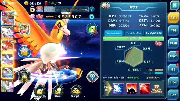 MÃ : #TTS5227 - S1216 - V5 - 18K9 KC - HOOH CỘNG HƯỞNG DYNAMAX UNVOA QVLD BC LUGIA BC QVBC BÁ CHỦ NHIỀU PET HT