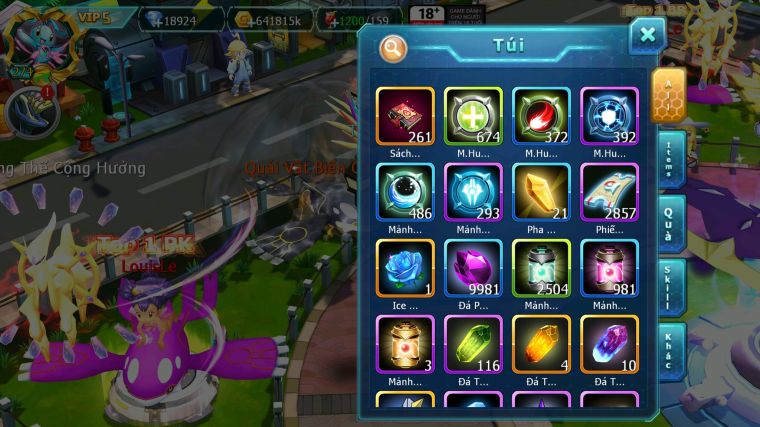 MÃ : #TTS5227 - S1216 - V5 - 18K9 KC - HOOH CỘNG HƯỞNG DYNAMAX UNVOA QVLD BC LUGIA BC QVBC BÁ CHỦ NHIỀU PET HT