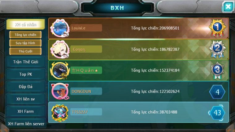 MÃ : #TTS5227 - S1216 - V5 - 18K9 KC - HOOH CỘNG HƯỞNG DYNAMAX UNVOA QVLD BC LUGIA BC QVBC BÁ CHỦ NHIỀU PET HT