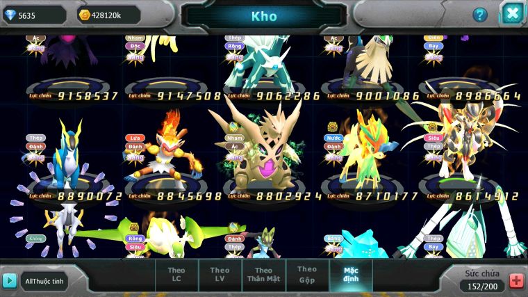 MÃ : #TTS5231 - S179 - V18 - 448 SÁCH - TOP2 - DIANCIE CỘNG HƯỞNG DYNAMAX HOOH CỘNG HƯỞNG DYNAMAX PALKIA CỘNG HƯỞNG YVETAL BC NHIỀU PET HT