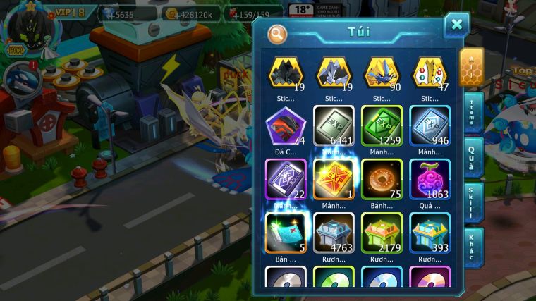 MÃ : #TTS5231 - S179 - V18 - 448 SÁCH - TOP2 - DIANCIE CỘNG HƯỞNG DYNAMAX HOOH CỘNG HƯỞNG DYNAMAX PALKIA CỘNG HƯỞNG YVETAL BC NHIỀU PET HT