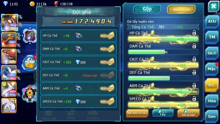 MÃ : #TTS5254 - S1829 - TOP 15 - V9 - 200 MẢNH Z100 BÁ CHỦ - ZEVIL HOOH GROUDON LUGIA LAIT RAIKOU GOODRA