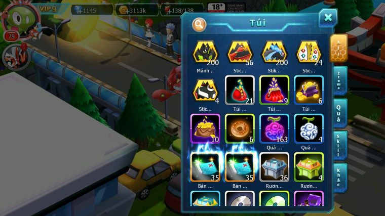 MÃ : #TTS5254 - S1829 - TOP 15 - V9 - 200 MẢNH Z100 BÁ CHỦ - ZEVIL HOOH GROUDON LUGIA LAIT RAIKOU GOODRA