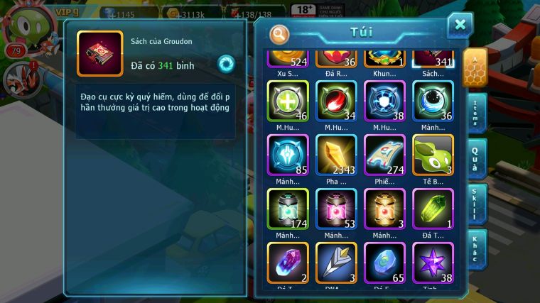 MÃ : #TTS5254 - S1829 - TOP 15 - V9 - 200 MẢNH Z100 BÁ CHỦ - ZEVIL HOOH GROUDON LUGIA LAIT RAIKOU GOODRA