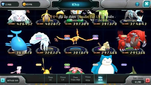 MÃ : #TTS5268 - S1184 - 11K KC - HOOH LUGIA TAPU BULU