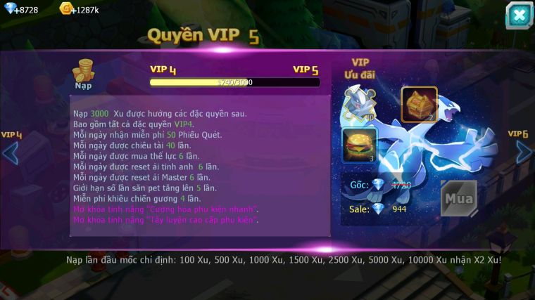 MÃ : #TTS5264 - S1839  - V4 - TOP 32 - SÁNG THẾ TAPU BULU MES THẦN ĐIỆN