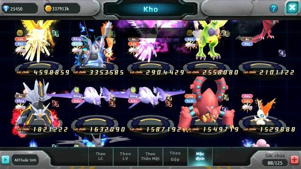MÃ : #TTS5261 - S1310 - V11 - 25K KC - HOOH BÁ CHỦ UNVOA DRAK HOOH THẦN GIÓ BC CẶP LATI PR DIALGA