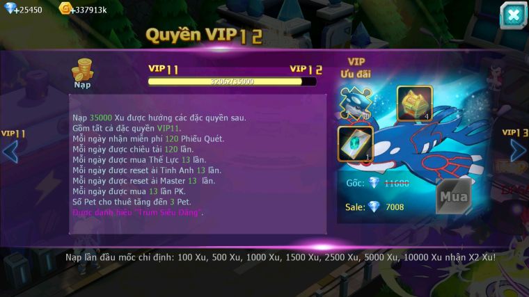 MÃ : #TTS5261 - S1310 - V11 - 25K KC - HOOH BÁ CHỦ UNVOA DRAK HOOH THẦN GIÓ BC CẶP LATI PR DIALGA