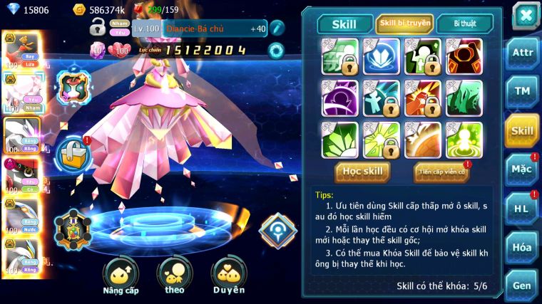 MÃ : #TTS5271 - S901 - TOP18 - V10 - HOOH BÁ CHỦ DIANCIE BC UNVOA TAPU BULU DYNAMAX NHIỀU PET BÁ CHỦ NGON