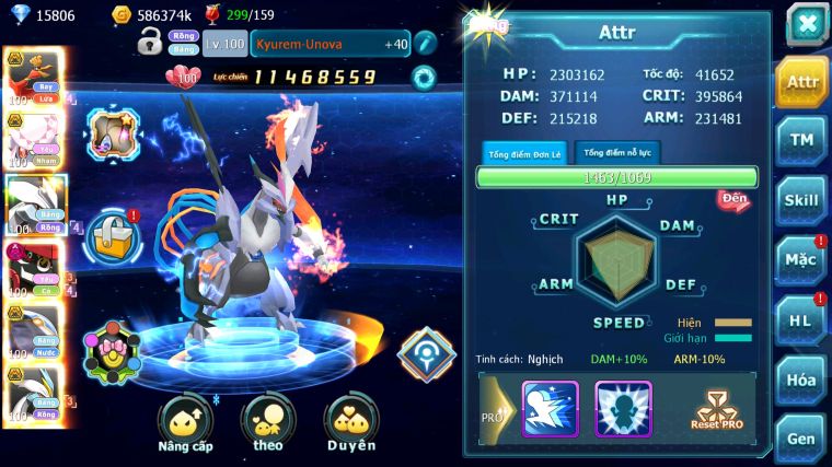 MÃ : #TTS5271 - S901 - TOP18 - V10 - HOOH BÁ CHỦ DIANCIE BC UNVOA TAPU BULU DYNAMAX NHIỀU PET BÁ CHỦ NGON