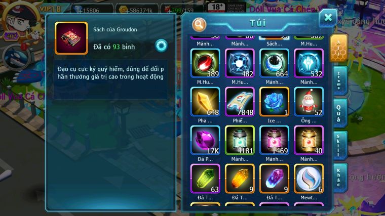 MÃ : #TTS5271 - S901 - TOP18 - V10 - HOOH BÁ CHỦ DIANCIE BC UNVOA TAPU BULU DYNAMAX NHIỀU PET BÁ CHỦ NGON