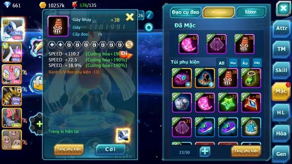 MÃ : #TTS5288 - S1828 - TOP 30 - LUGIA BÁ CHỦ LATI MES GIRATINA