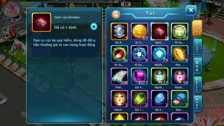 MÃ : #TTS5288 - S1828 - TOP 30 - LUGIA BÁ CHỦ LATI MES GIRATINA