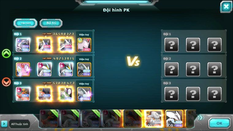 MÃ : #TTS5290 - S1216 - TOP 23 - V11 - HOOH CỘNG HƯỞNG DYANAMX CẶP WB CỘNG HƯỞNG DYNAMAX PALKIA CỘNG HƯỞNG YVETAL BÁ CHỦ 3 TEAM CỰC CHẤT