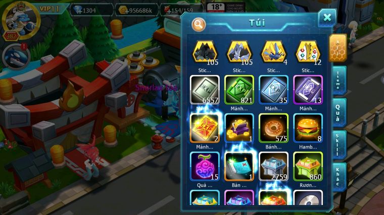 MÃ : #TTS5290 - S1216 - TOP 23 - V11 - HOOH CỘNG HƯỞNG DYANAMX CẶP WB CỘNG HƯỞNG DYNAMAX PALKIA CỘNG HƯỞNG YVETAL BÁ CHỦ 3 TEAM CỰC CHẤT