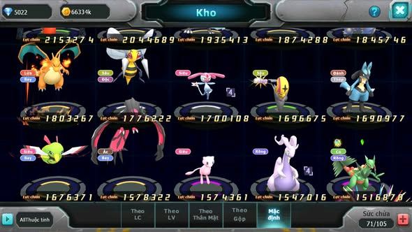 MÃ : #TTS5293 - S1766 - TOP 45 - V5 - HOOH BÁ CHỦ QVLD BC THẦN GIÓ BC HENTRAN GROUDON ZEVIL LUGIA