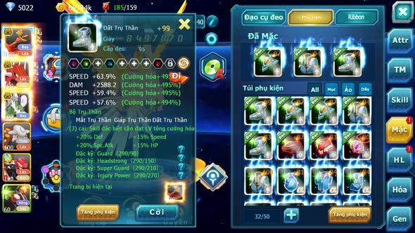 MÃ : #TTS5293 - S1766 - TOP 45 - V5 - HOOH BÁ CHỦ QVLD BC THẦN GIÓ BC HENTRAN GROUDON ZEVIL LUGIA