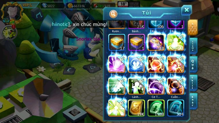 MÃ : #TTS5293 - S1766 - TOP 45 - V5 - HOOH BÁ CHỦ QVLD BC THẦN GIÓ BC HENTRAN GROUDON ZEVIL LUGIA