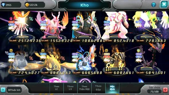 MÃ : #TTS5304 - S1301 - TOP 34 - V12 - HOOH CỘNG HƯỞNG DYNAMAX WHITE CỘNG HƯỞNG DYNAMAX LACK DYNAMAX PALKIA CẶP CÁ BC THẦN GIÓ BC