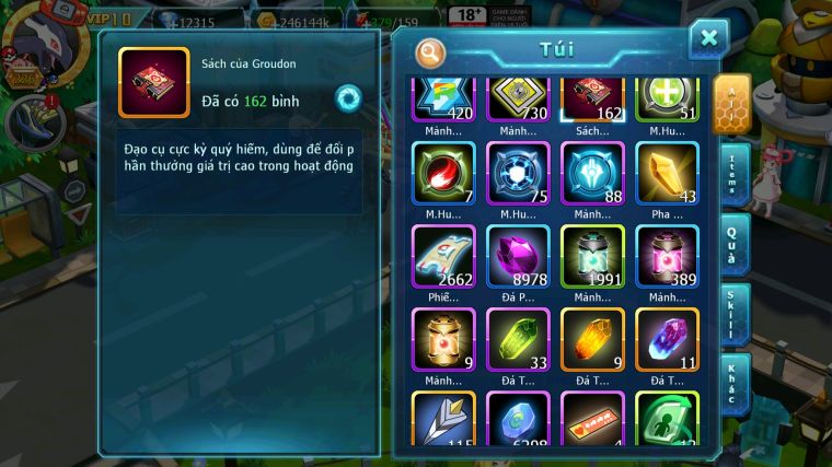 MÃ : #TTS5301 - S1437 - V10 - 114 MẢNH CỘNG HƯỞNG - HOOH DYNAMAX UNVOA QVLD BC THẦN GIÓ BC CẶP LATI BC NHIỀU PET HT