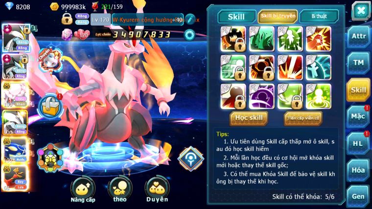 MÃ : #TTS5314 - S1288 - TOP 9 - V14 - BUILD WB CỘNG HƯỞNG DYNAMAX GẮT NHIỀU PET BÁ CHỦ VỀ XÂY TEAM 2 !!