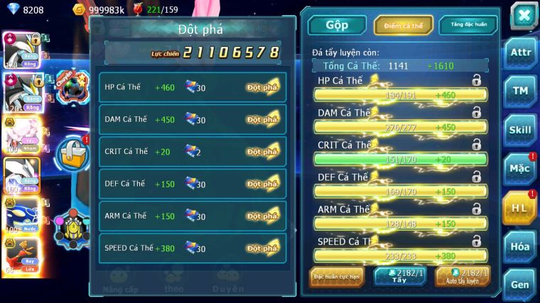 MÃ : #TTS5314 - S1288 - TOP 9 - V14 - BUILD WB CỘNG HƯỞNG DYNAMAX GẮT NHIỀU PET BÁ CHỦ VỀ XÂY TEAM 2 !!