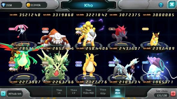 MÃ : #TTS5320 - S1619 - UNVOA CẶP LATI BÁ CHỦ HOOH DRAK HOOH PALKIA BC CẶP LATI BC QVLD BC LUGIA BC
