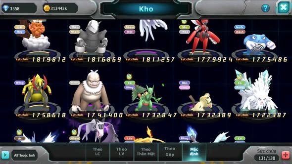 MÃ : #TTS5320 - S1619 - UNVOA CẶP LATI BÁ CHỦ HOOH DRAK HOOH PALKIA BC CẶP LATI BC QVLD BC LUGIA BC