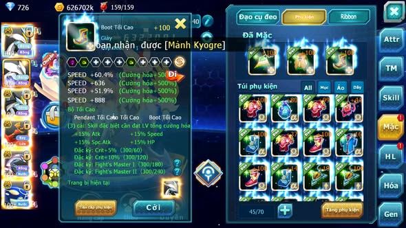 MÃ : #TTS5316 - S1258 - UNVOA WB BÁ CHỦ HOOH BÁ CHỦ PALKIA BÁ CHỦ KYOGRE BC QVLD BC DRAK HOOH NHIỀU PET HT