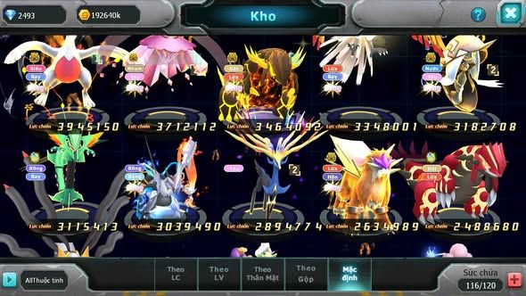 MÃ : #TTS5324 - S1117 - V5 LUGIA BC DIANCIE BC QVLD BC TAPU FINI BC NHIỀU PET HUYỀN THOẠI