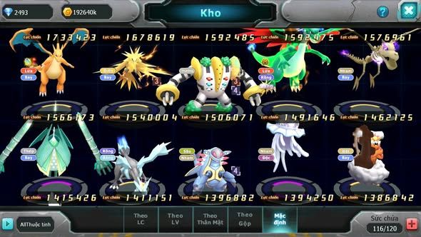 MÃ : #TTS5324 - S1117 - V5 LUGIA BC DIANCIE BC QVLD BC TAPU FINI BC NHIỀU PET HUYỀN THOẠI