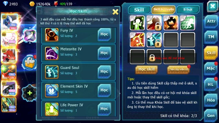 MÃ : #TTS5324 - S1117 - V5 LUGIA BC DIANCIE BC QVLD BC TAPU FINI BC NHIỀU PET HUYỀN THOẠI