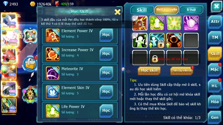 MÃ : #TTS5324 - S1117 - V5 LUGIA BC DIANCIE BC QVLD BC TAPU FINI BC NHIỀU PET HUYỀN THOẠI