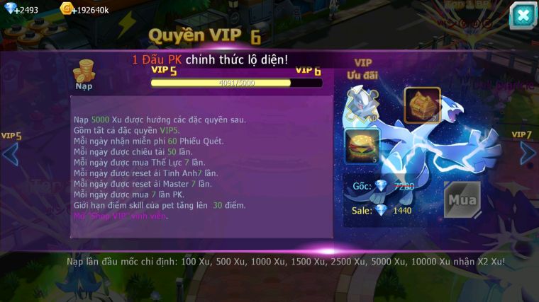 MÃ : #TTS5324 - S1117 - V5 LUGIA BC DIANCIE BC QVLD BC TAPU FINI BC NHIỀU PET HUYỀN THOẠI