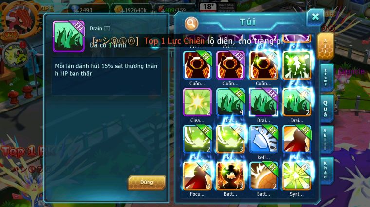 MÃ : #TTS5324 - S1117 - V5 LUGIA BC DIANCIE BC QVLD BC TAPU FINI BC NHIỀU PET HUYỀN THOẠI