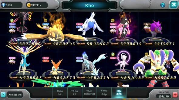 MÃ : #TTS5322 - S1324 - TOP 19 - V14 - HOOH CỘNG HƯỞNG DYNAMAX LỰC CHIẾN CHỈ SỐ KHỦNG YVETAL CỘNG HƯỞNG DIANCIE CỘNG HƯỞNG DYNAMAX NHIỀU PET BÁ CHỦ