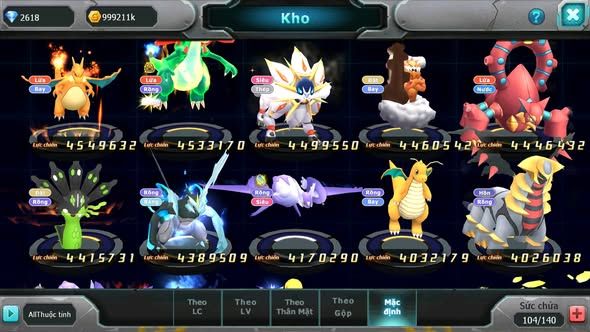 MÃ : #TTS5322 - S1324 - TOP 19 - V14 - HOOH CỘNG HƯỞNG DYNAMAX LỰC CHIẾN CHỈ SỐ KHỦNG YVETAL CỘNG HƯỞNG DIANCIE CỘNG HƯỞNG DYNAMAX NHIỀU PET BÁ CHỦ