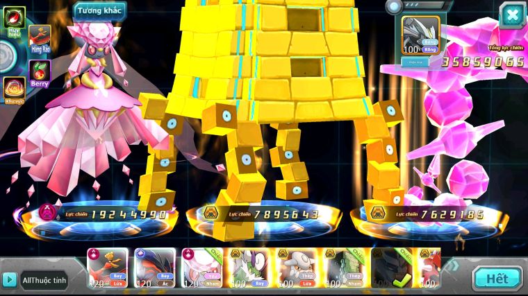 MÃ : #TTS5322 - S1324 - TOP 19 - V14 - HOOH CỘNG HƯỞNG DYNAMAX LỰC CHIẾN CHỈ SỐ KHỦNG YVETAL CỘNG HƯỞNG DIANCIE CỘNG HƯỞNG DYNAMAX NHIỀU PET BÁ CHỦ