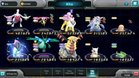 MÃ : #TTS5330 - S1861 - TOP 12 - V5 - LUGIA RAIKOU MES AMDLO ĐUA TOP NGON