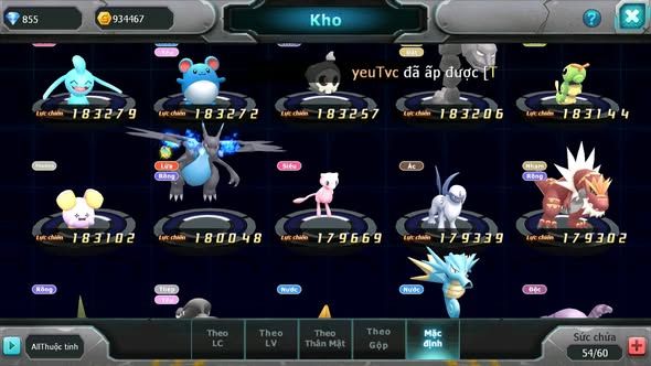 MÃ : #TTS5330 - S1861 - TOP 12 - V5 - LUGIA RAIKOU MES AMDLO ĐUA TOP NGON