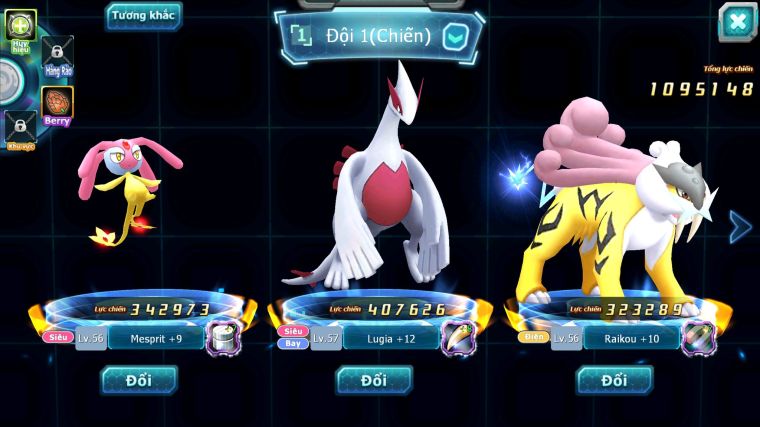 MÃ : #TTS5330 - S1861 - TOP 12 - V5 - LUGIA RAIKOU MES AMDLO ĐUA TOP NGON