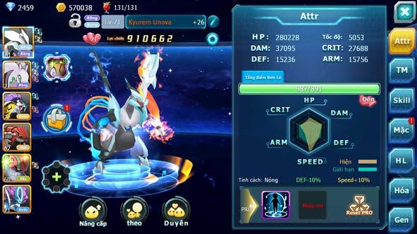 MÃ : #TTS5329 - S1852 - TOP 11 -V5 - UNVOA GOODRA RAIKOU GROUDON LUGIA ĐUA TOP NGON