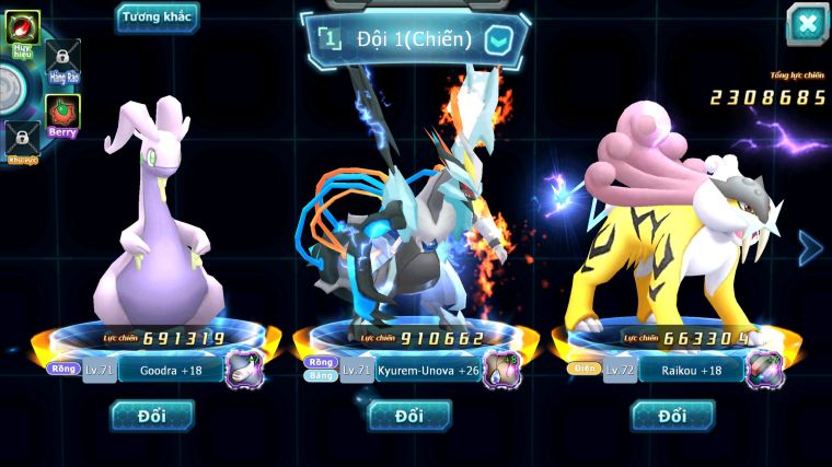 MÃ : #TTS5329 - S1852 - TOP 11 -V5 - UNVOA GOODRA RAIKOU GROUDON LUGIA ĐUA TOP NGON
