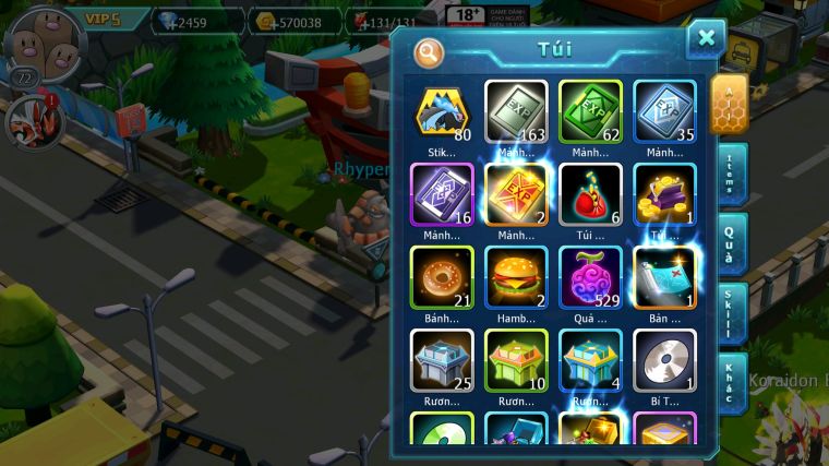 MÃ : #TTS5329 - S1852 - TOP 11 -V5 - UNVOA GOODRA RAIKOU GROUDON LUGIA ĐUA TOP NGON