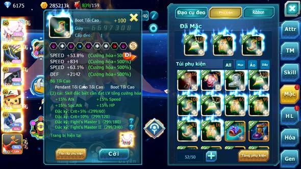 MÃ : #TTS5328 - S1148 - DIANCIE BÁ CHỦ XERM BC TAPU FINI BC PIKACHU BC LUGIA BC SƯ TỬ BC QVLD BC NHIỀU PET HT